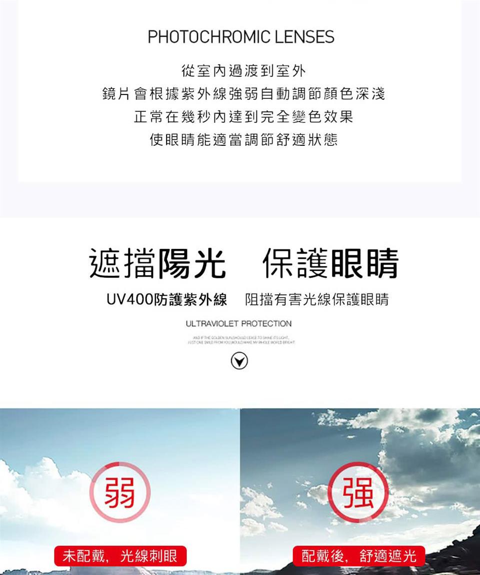 UV400防護紫外線阻擋有害光線保護眼睛