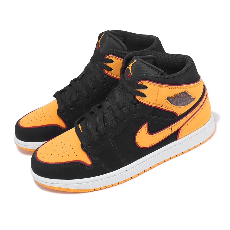 Nike Air Jordan 1 Mid SE Vivid Orange 男鞋夕陽橘黑AJ1 休閒鞋FJ4923