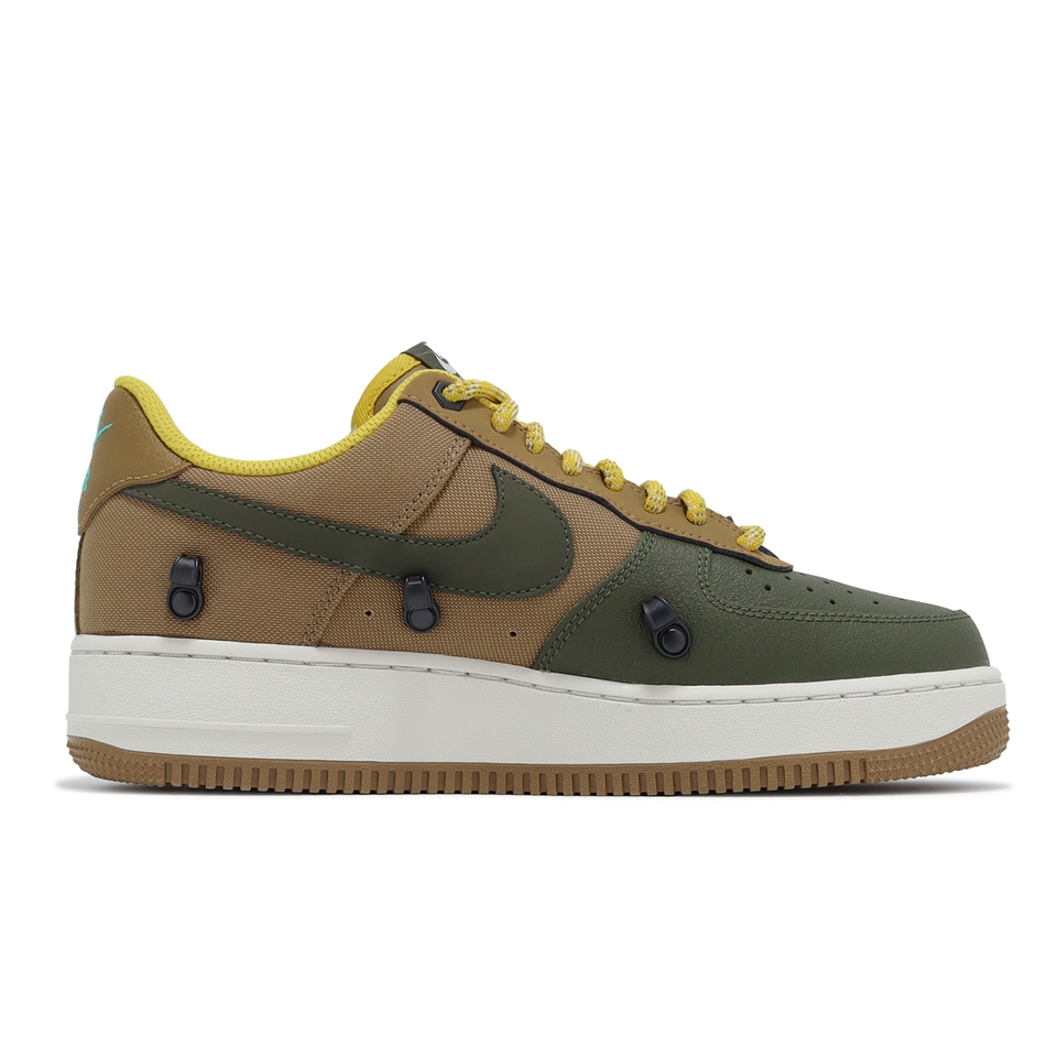 Nike 休閒鞋Air Force 1 Low Winterized 男鞋橄欖綠棕防水護罩AF1