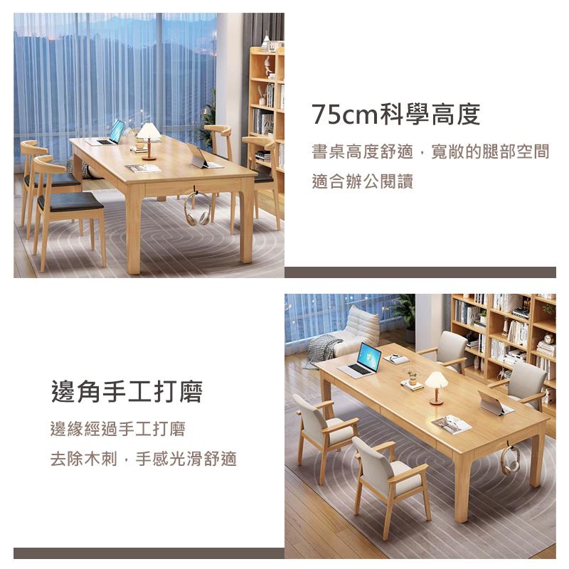 書桌高度舒適,寬敞的腿部空間