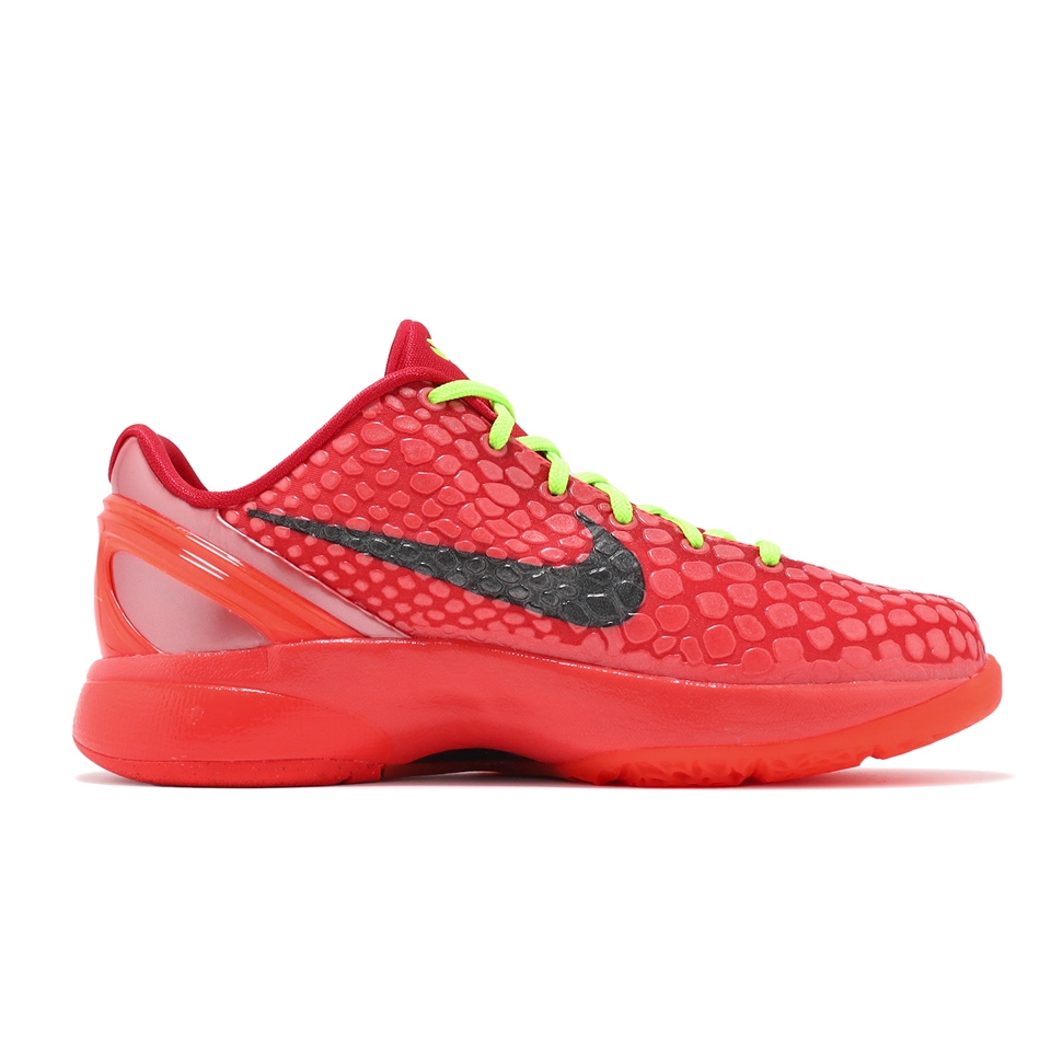 Nike 籃球鞋Kobe VI Protro GS 大童女鞋紅黑氣墊反轉青竹絲科比復刻