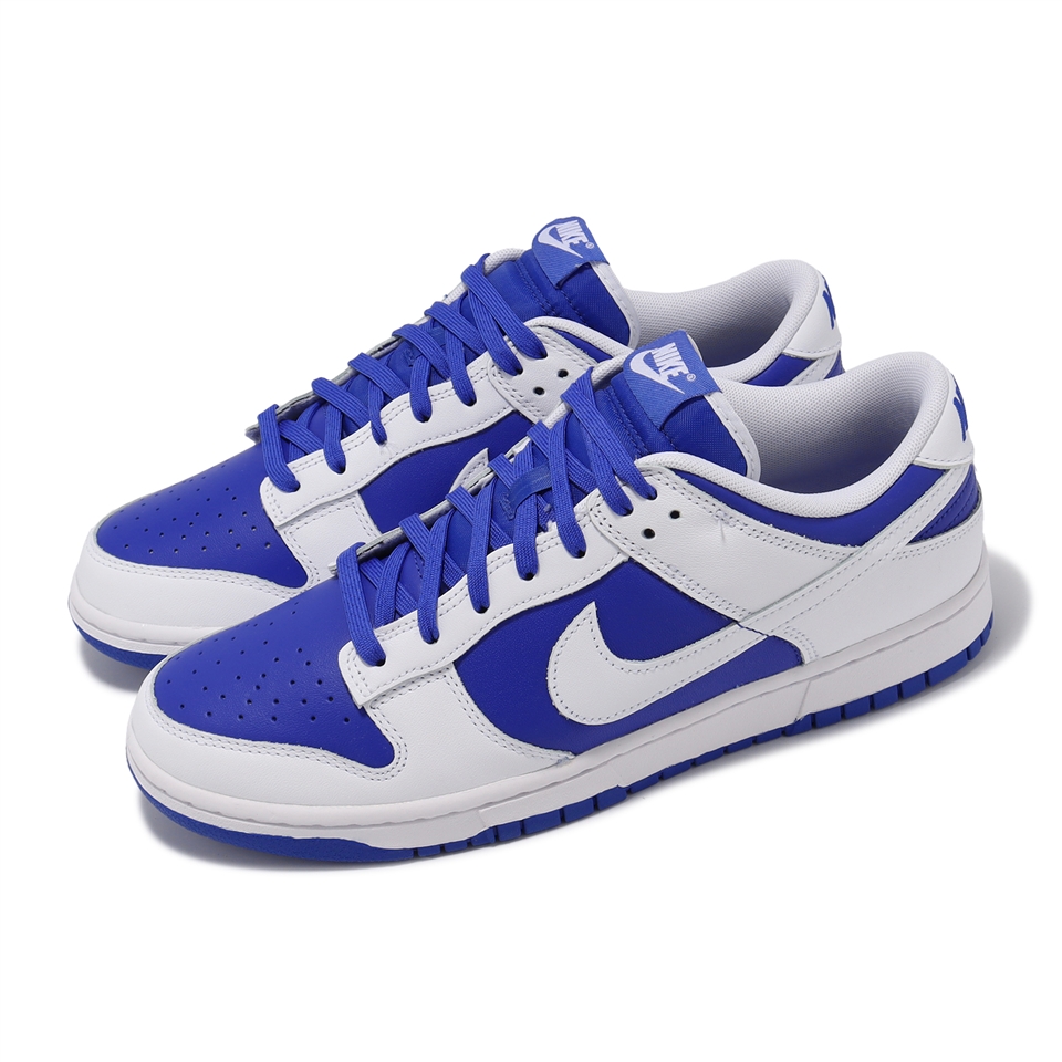 Nike 休閒鞋Dunk Low Racer Blue 男鞋白藍賽車藍反轉經典DD1391-401