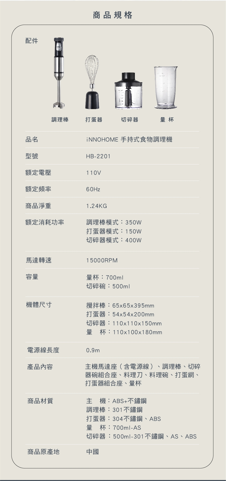 iNNOHOME HB-2201 - 詳情2