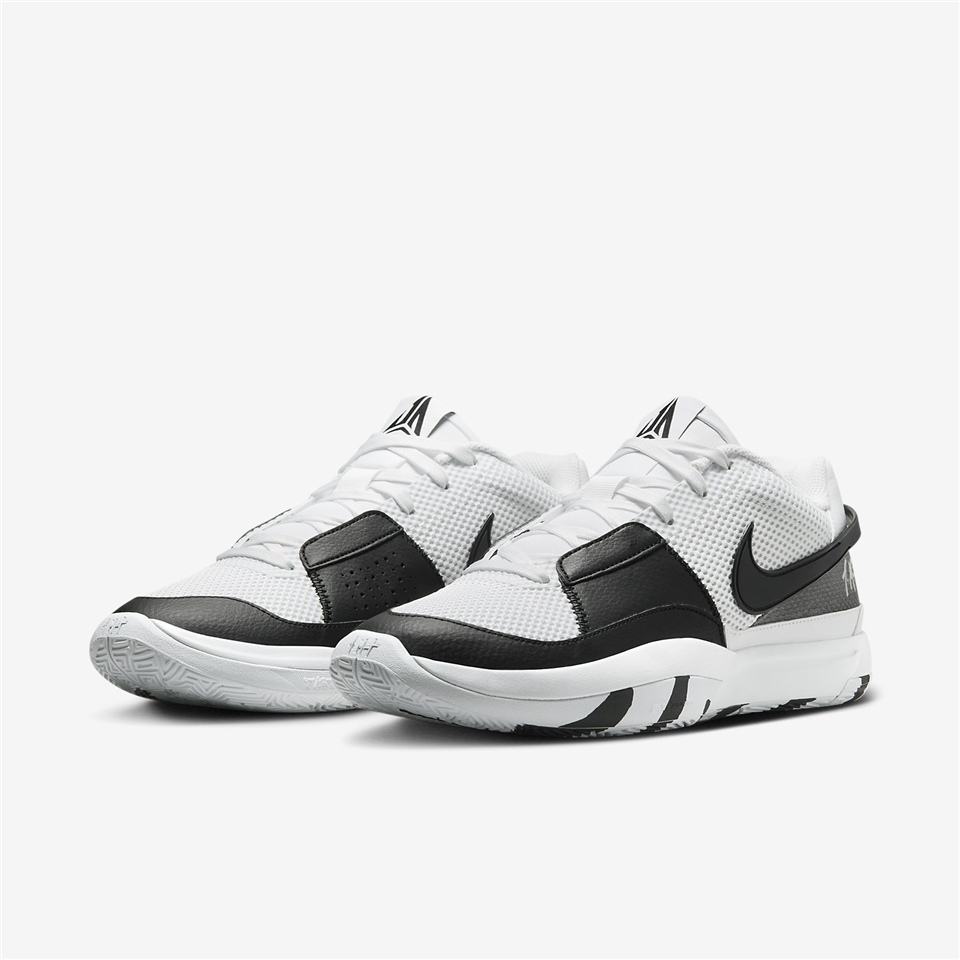 Nike 籃球鞋JA 1 EP Scratch 2.0 白黑爪痕男鞋莫蘭特DR8786-101