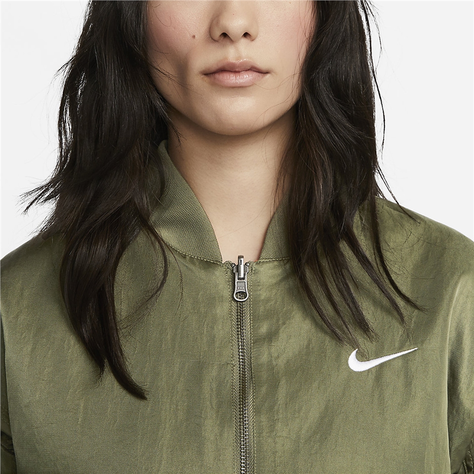 Nike 夾克外套NSW Essential Woven Jacket 女版黑尼龍大勾DM6182-010