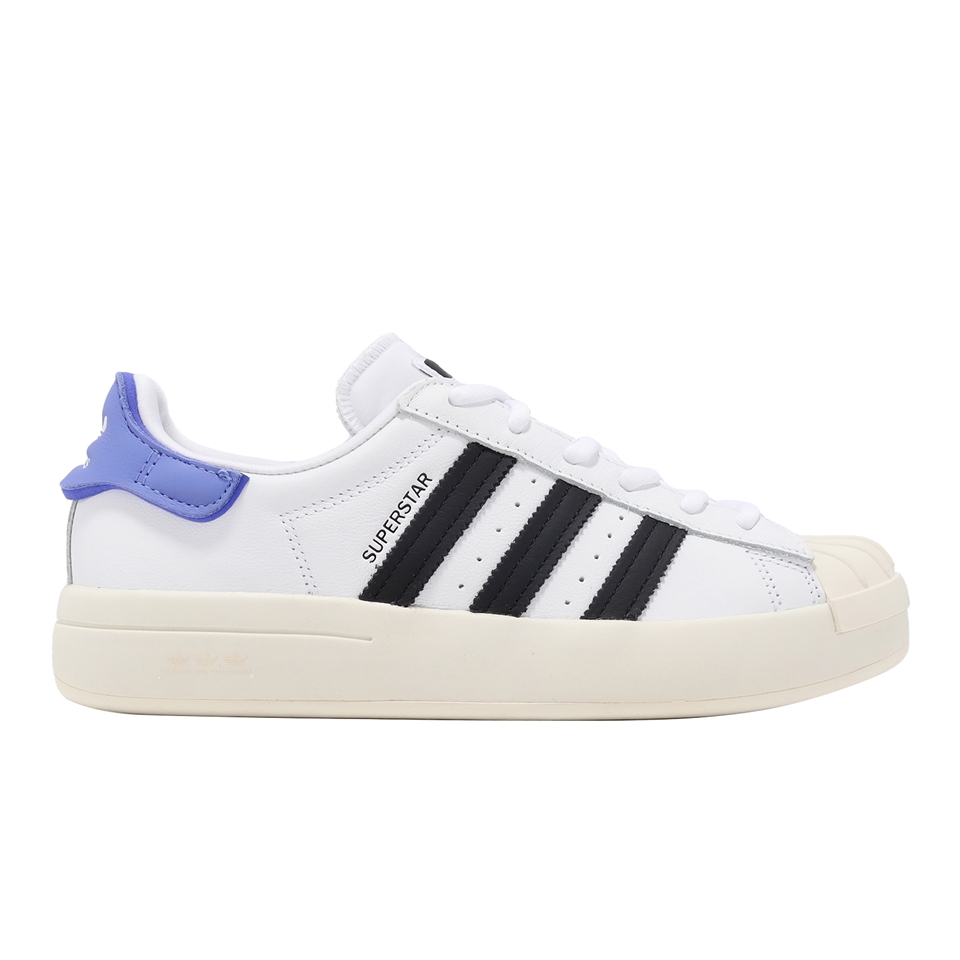 adidas 休閒鞋Superstar Ayoon W 女鞋藍白皮革貝殼頭三葉草經典愛迪達