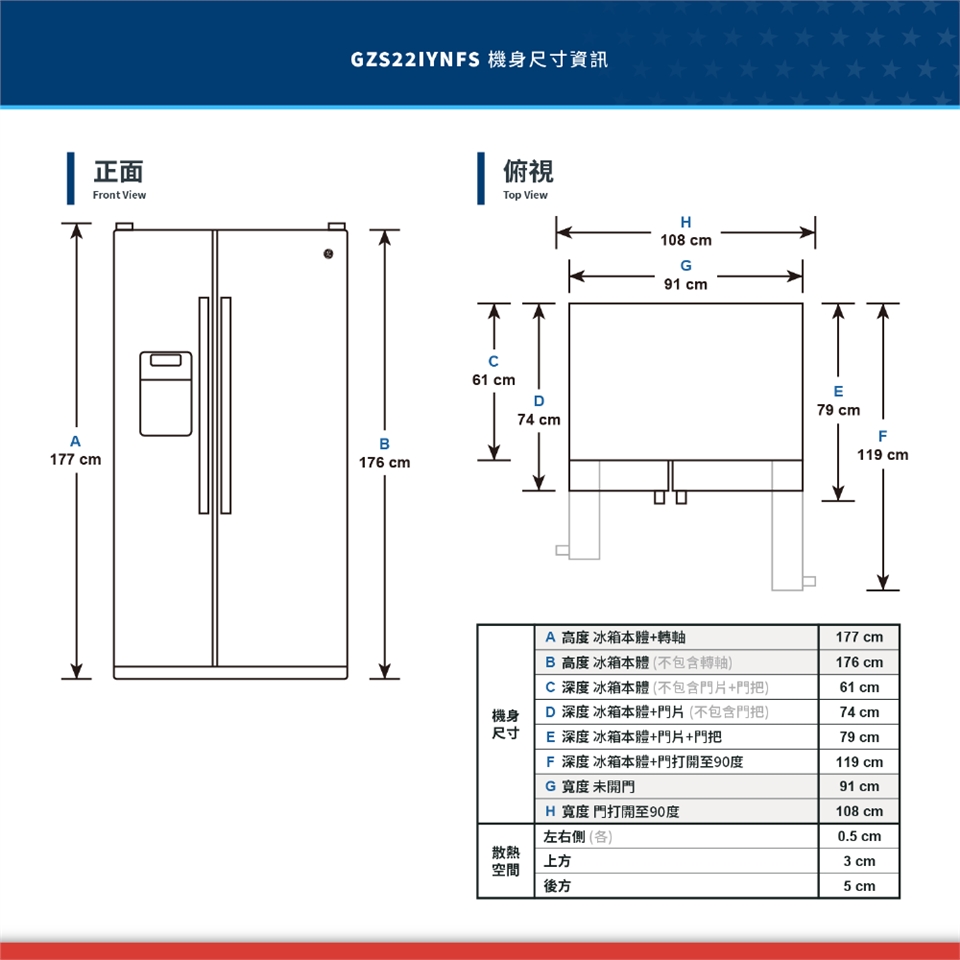 GE奇異 GZS22IYNFS - 詳情4