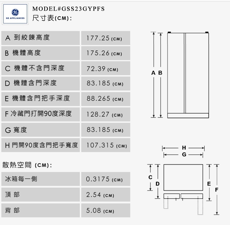 Mabe美寶 GSS23GYPFS - 詳情2