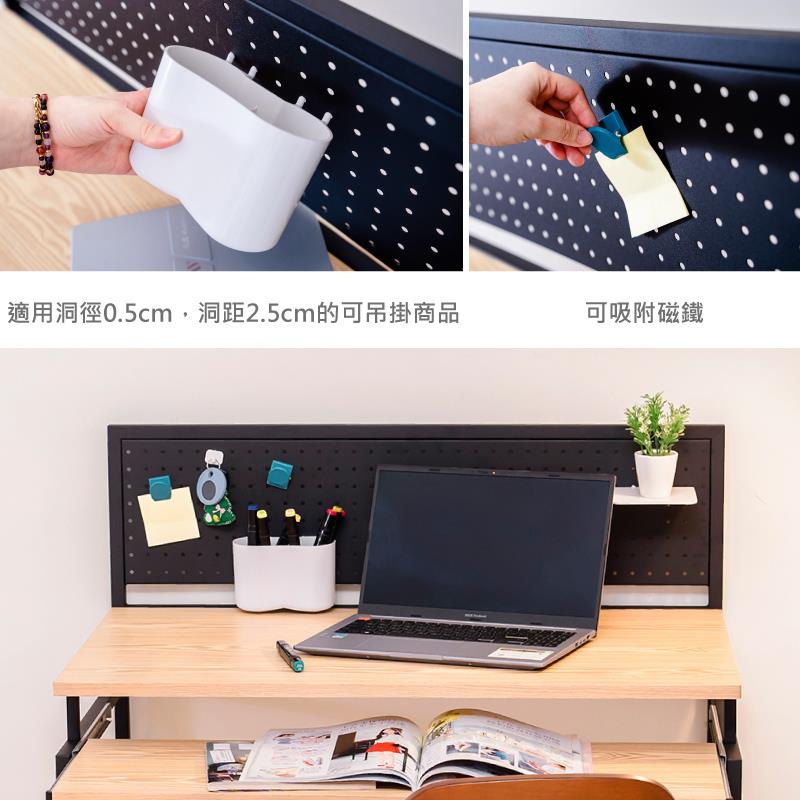 適用洞徑0.5cm,洞距2.5cm的可吊掛商品 可吸附磁鐵