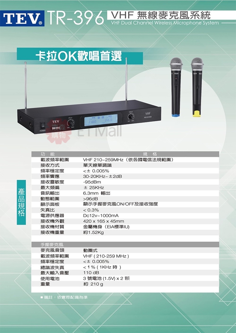 TEV TR-396 - 詳情2