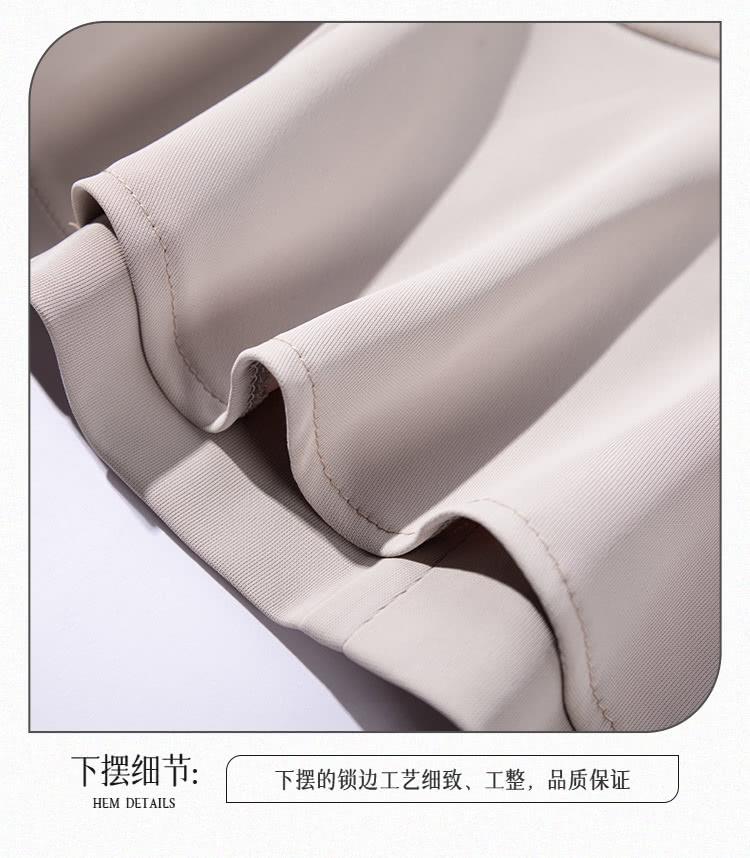 下摆细节 下摆的锁边工艺细致、工整,品质保证 