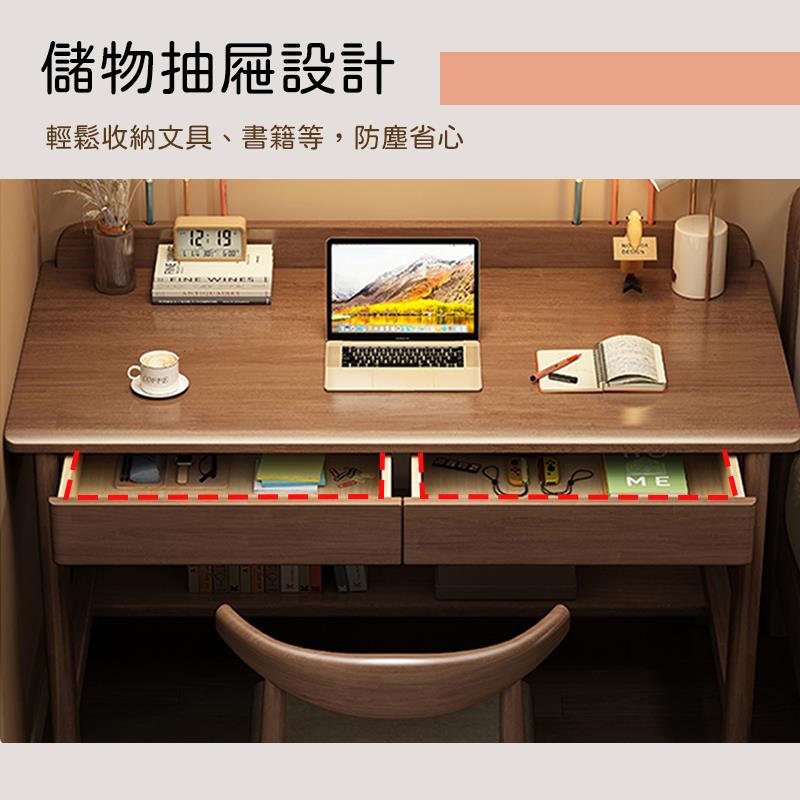 儲物抽屜設計 輕鬆收納文具、書籍等,防塵省心 