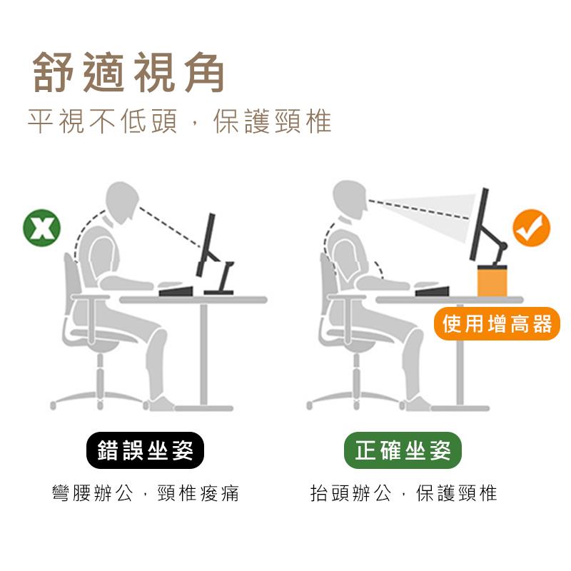 平視不低頭,保護頸椎