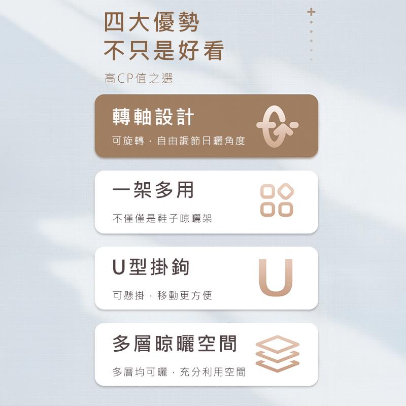 可旋轉,自由調節日曬角度