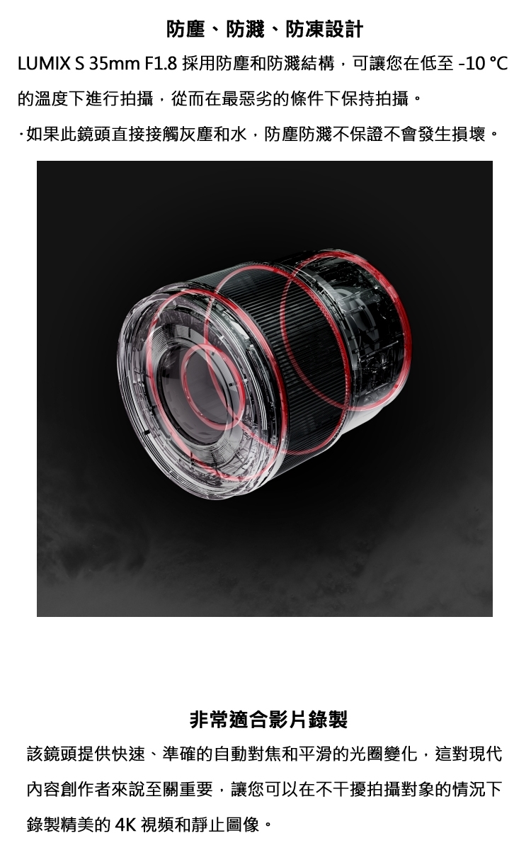 Panasonic國際牌 LUMIX S 35mm F/1.8 - 詳情3