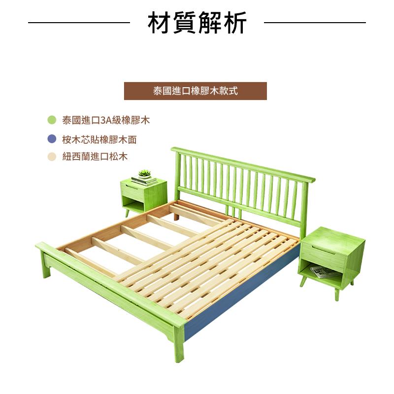 材質解析 泰國進口3A級橡膠木 桉木芯貼橡膠木面 紐西蘭進口松木 泰國進口橡膠木款式 