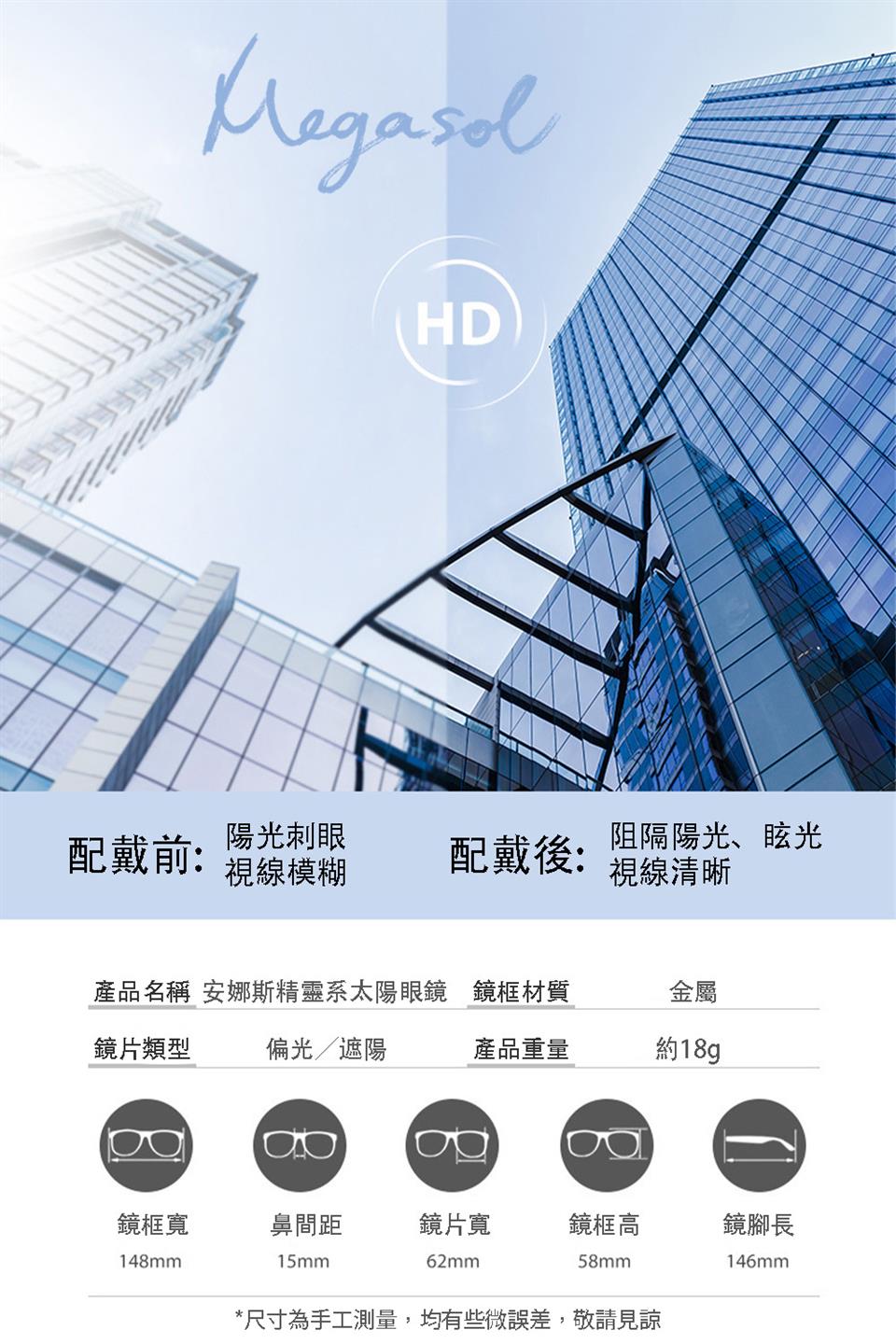 產品名稱 安娜斯精靈系太陽眼鏡 鏡框材質