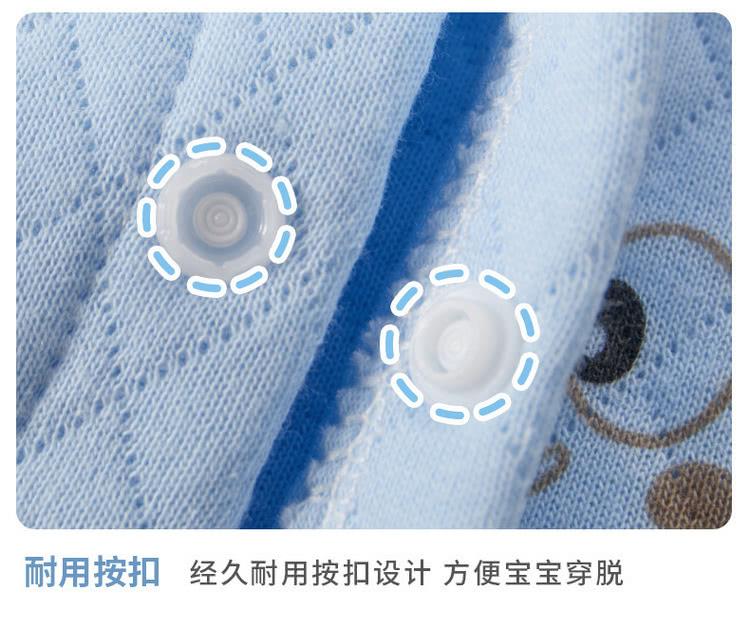 耐用按扣 经久耐用按扣设计 方便宝宝穿脱 