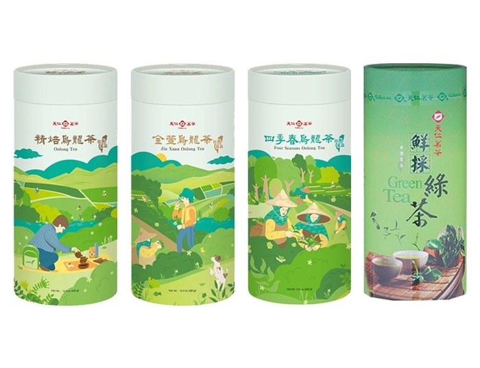 台灣直送 天仁茗茶 キンモクセイ金萱茶(225g) 台湾 お茶缶