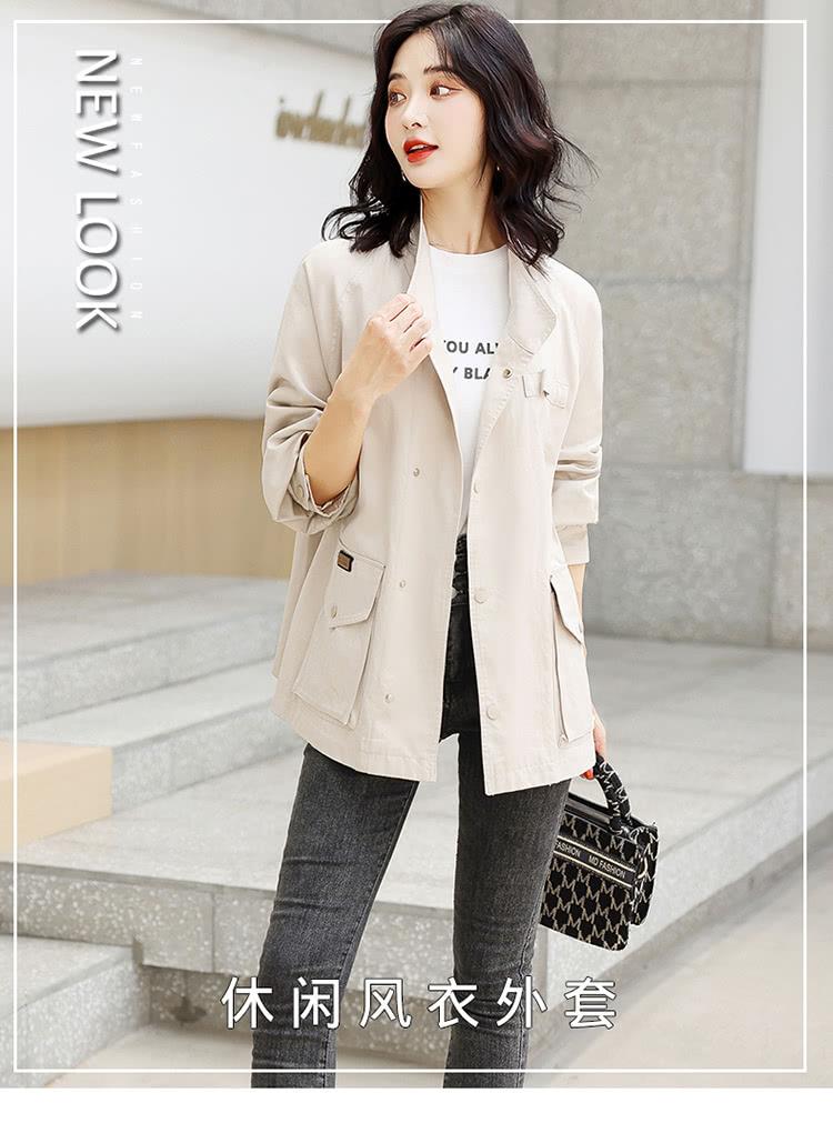 休闲风衣外套 