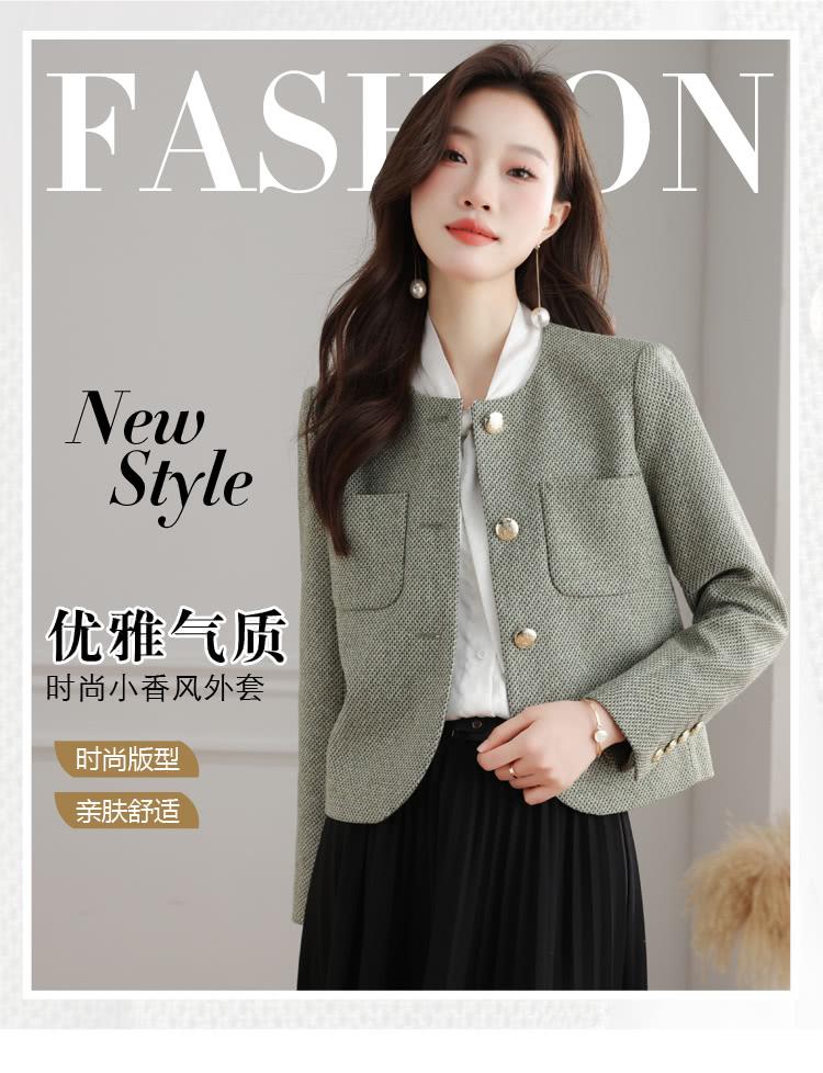 优雅气质 时尚小香风外套 时尚版型 亲肤舒适 