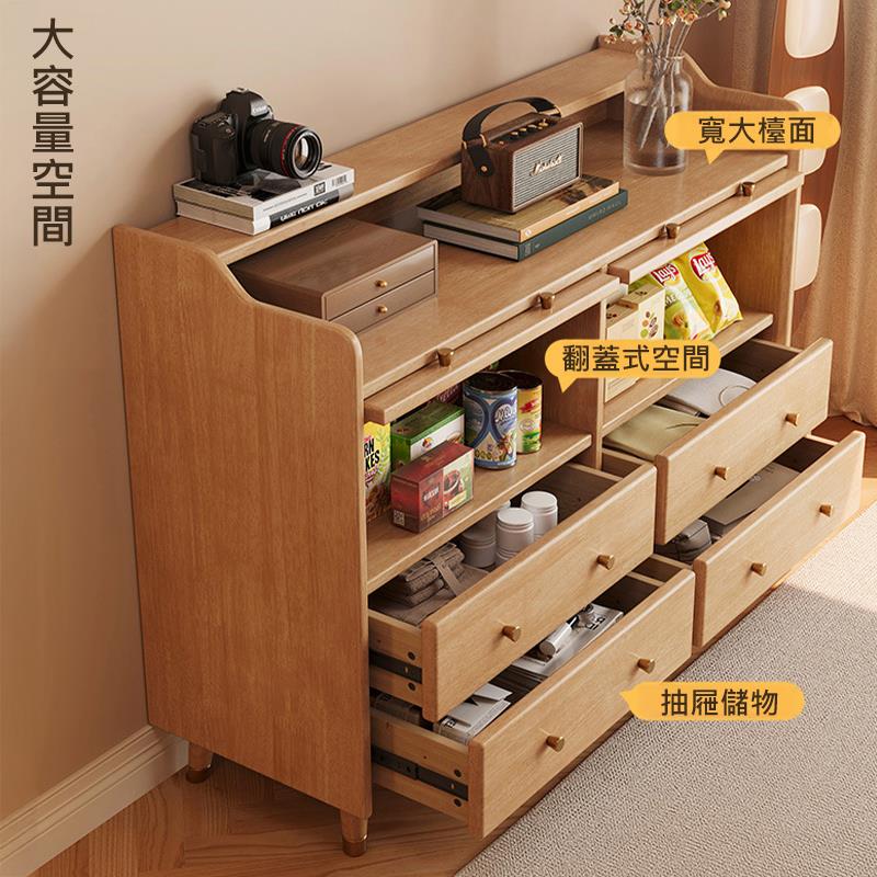 大容量空間 寬大檯面 翻蓋式空間 抽屜儲物 