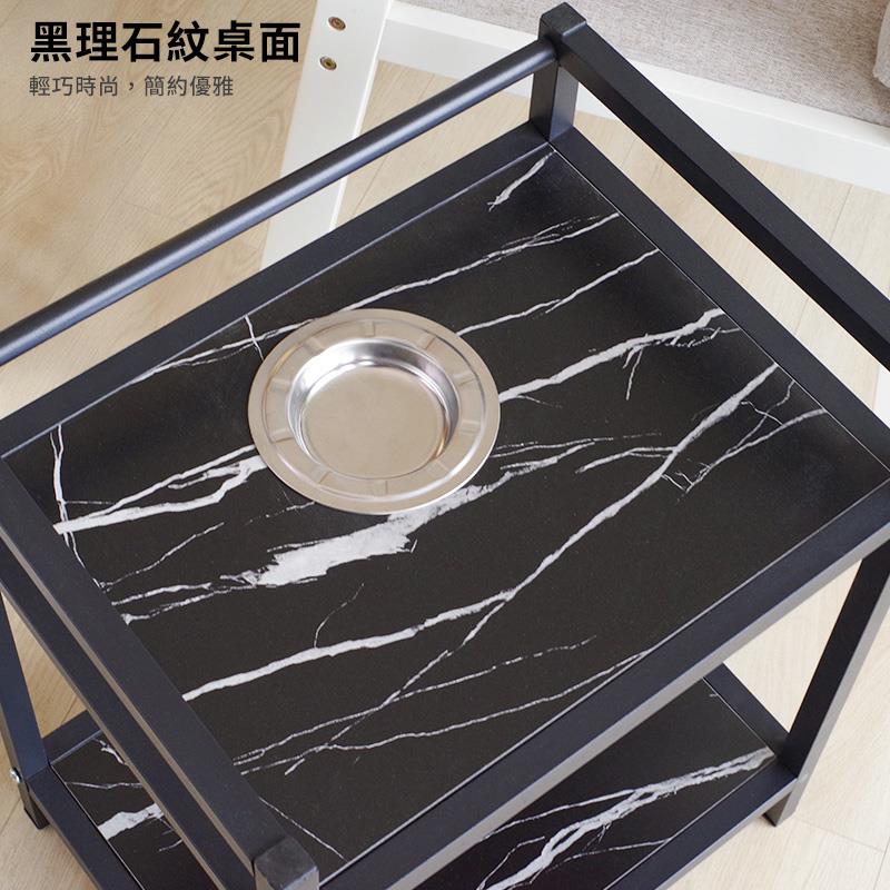 黑理石紋桌面 輕巧時尚,簡約優雅 