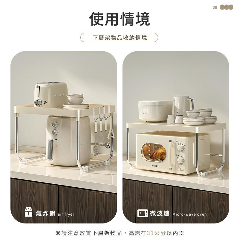 請注意放置下層架物品,高需在31公分以內