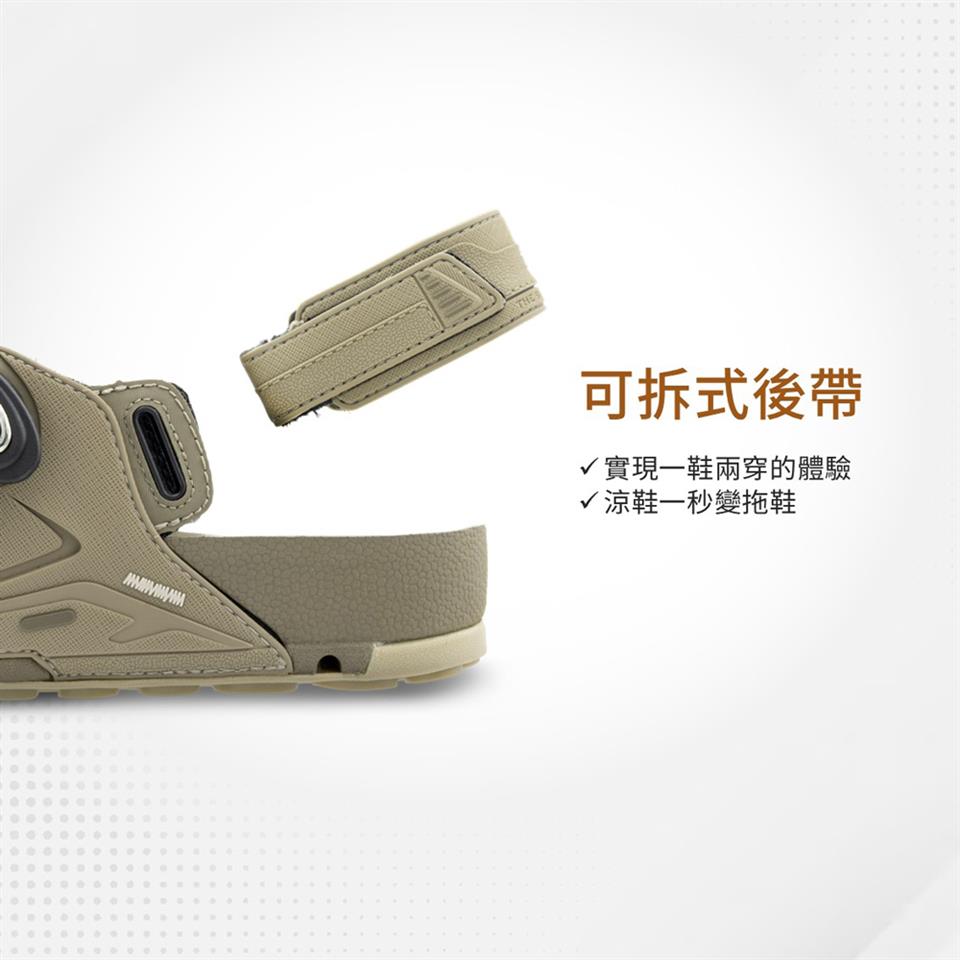 可拆式後帶 實現一鞋兩穿的體驗 涼鞋一秒變拖鞋