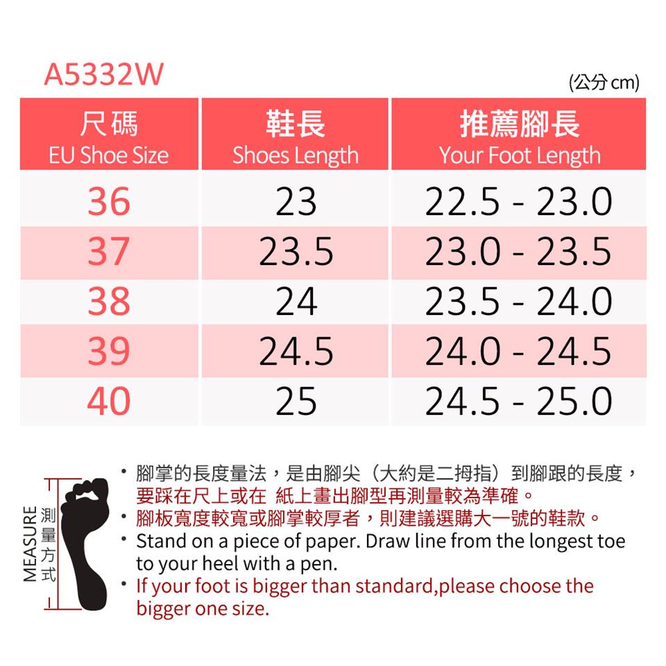 腳掌的長度量法,是由腳尖大約是二姆指到腳跟的長度,