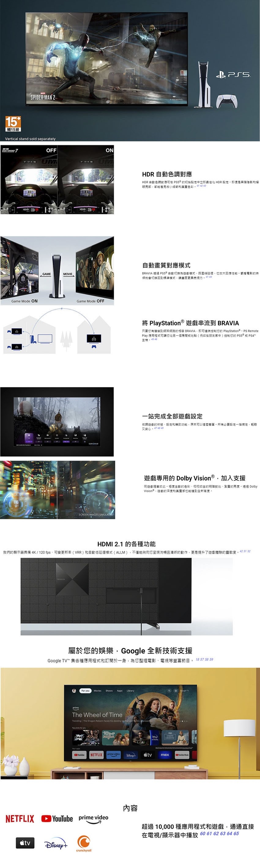 SONY索尼 K-77XR80 - 詳情6