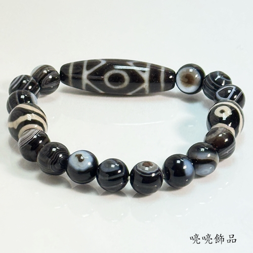 貴重！藏傳天珠★龍眼天珠(大)★ 藏珠家天珠》精品50mm龍鳳+金剛杵天眼天珠項鍊藏珠家天珠