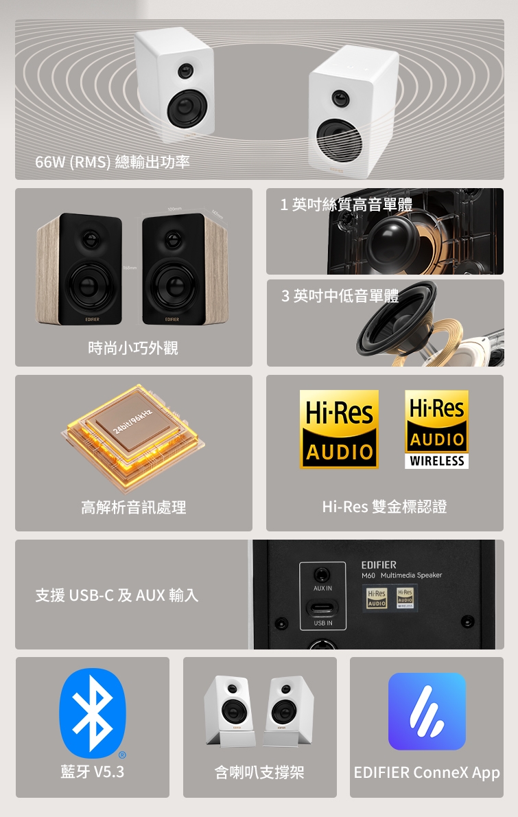 Edifier漫步者 M60 - 詳情2