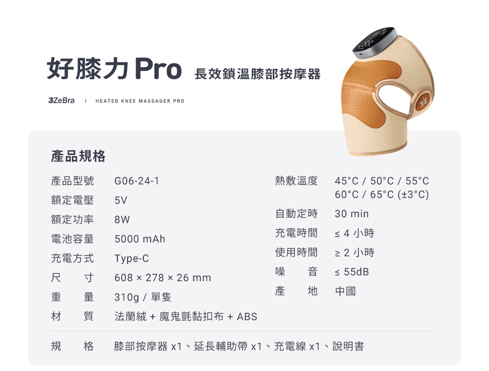 3ZeBra三隻斑馬 好膝力 - 詳情8