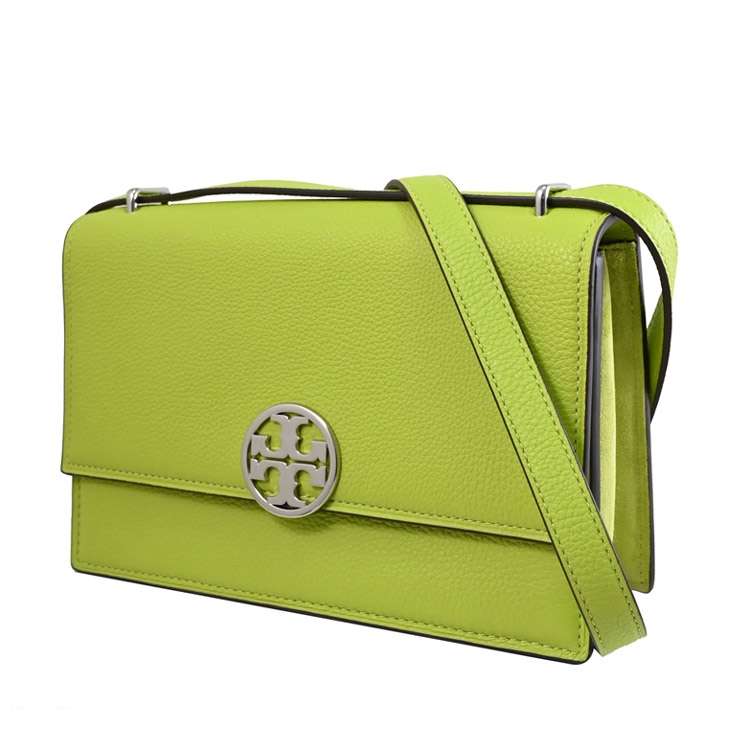TORY BURCH 154675 Miller 金屬LOGO翻蓋肩背/斜背包.亮綠|手提包/側背包|ETMall東森購物網