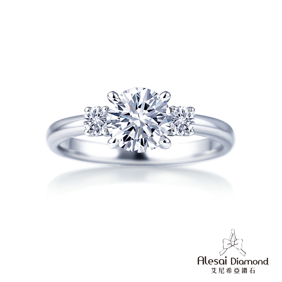Alesai 艾尼希亞鑽石50分D/VVS1 鑽戒3EX車工培育鑽石|戒指|ETMall東森購物網