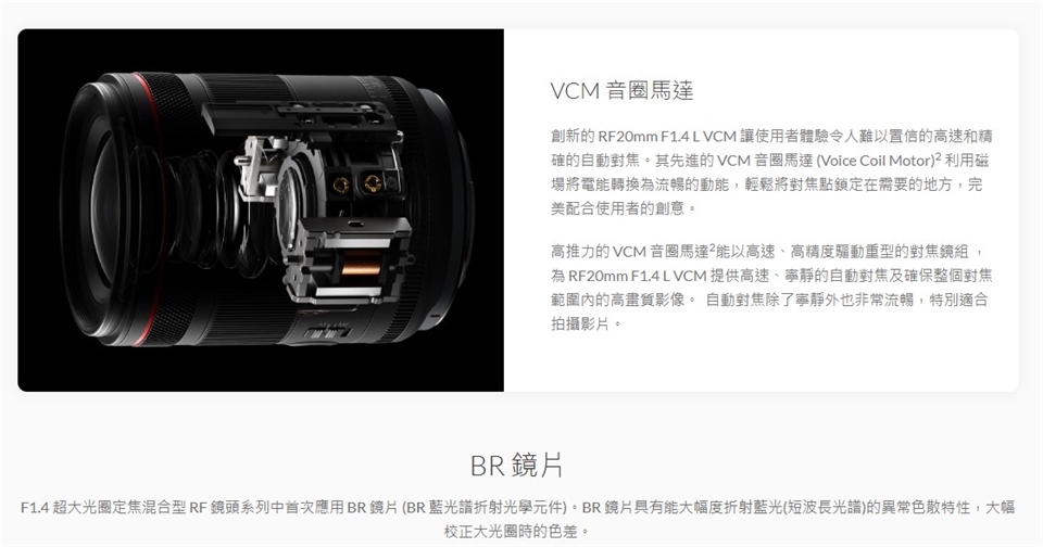 Canon佳能 RF 24mm f/1.4 L VCM - 詳情2