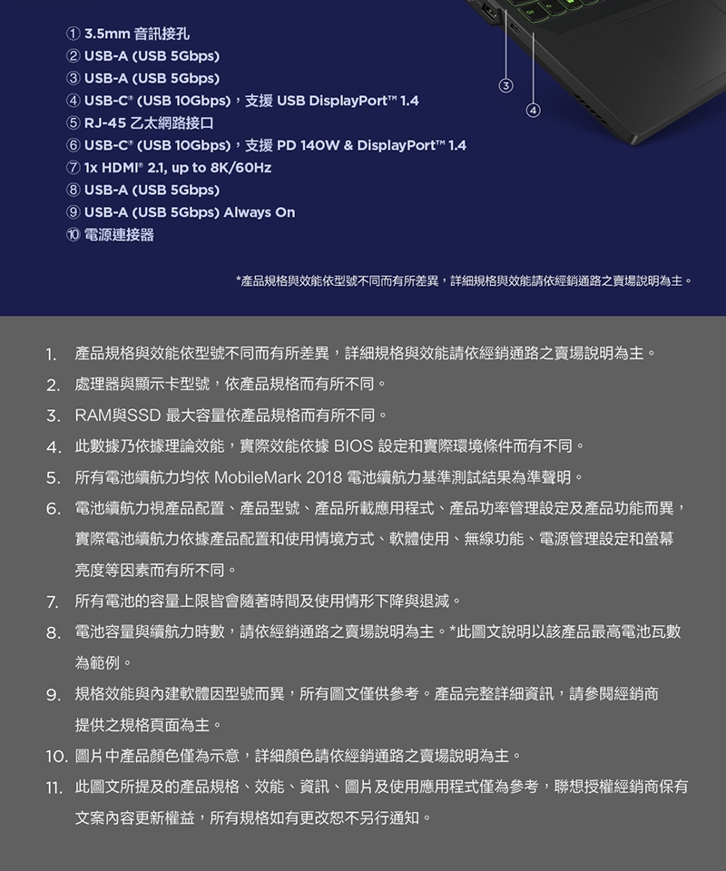 Lenovo聯想 Legion Pro 5 - 詳情11