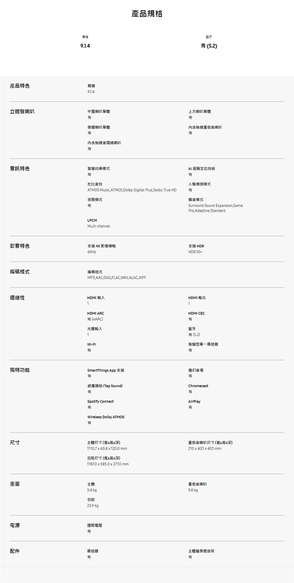 SAMSUNG三星 HW-Q930D - 詳情5