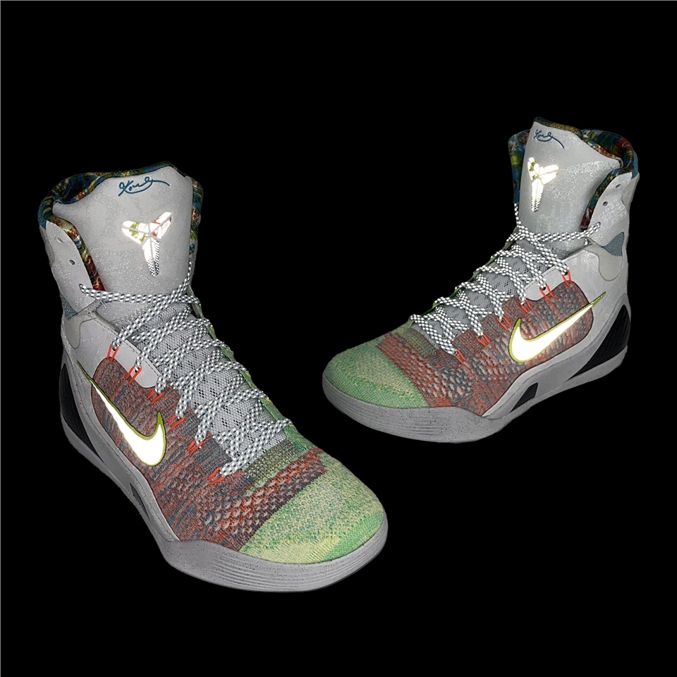 Nike 籃球鞋Kobe IX Elite High Protro 男鞋白橘綠高筒復刻針織鞋面