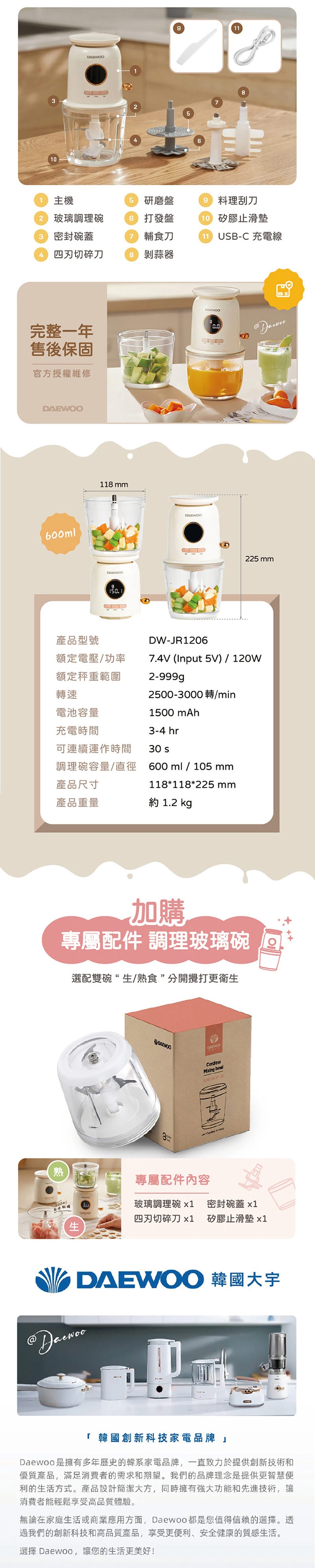 DAEWOO大宇 DW-JR1206 - 詳情4