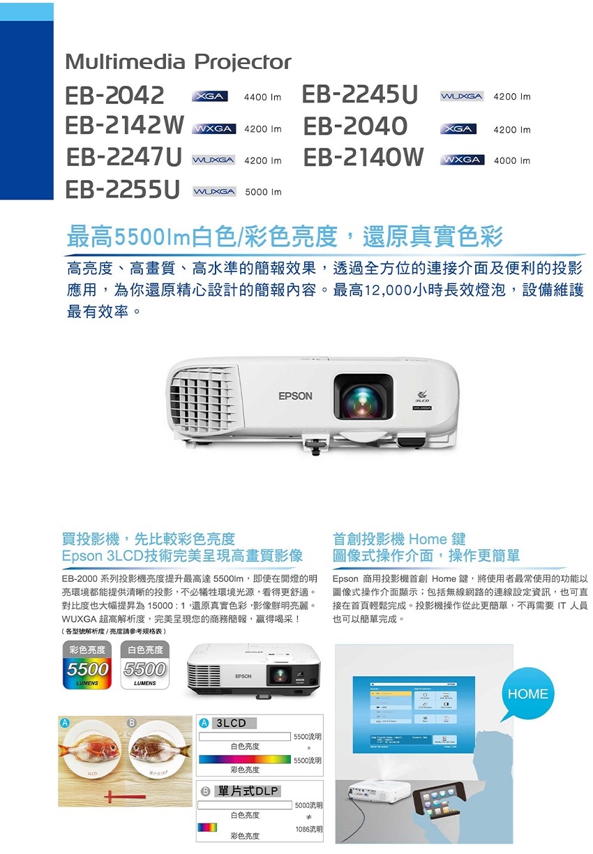 Epson愛普生 EB-2250U - 詳情5
