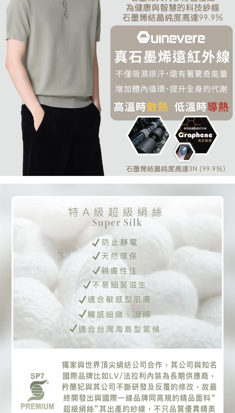 獨家與世界頂尖絹紡公司合作,其公司與知名