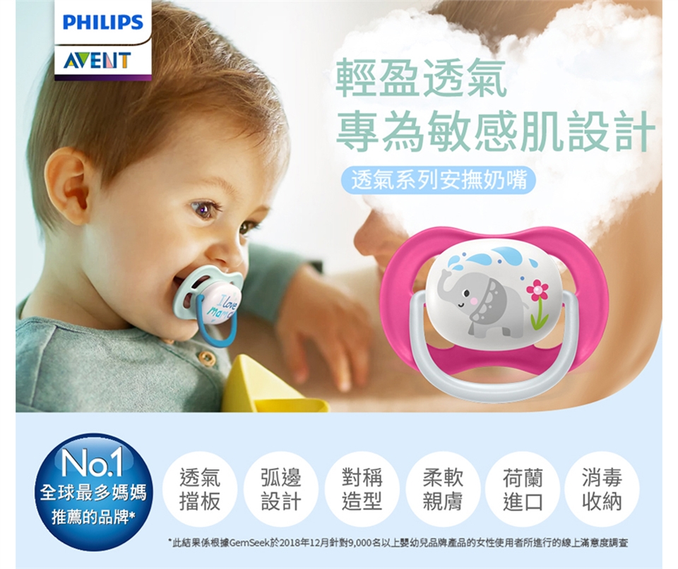 （SCF080/18）【 PHILIPS AVENT 飛利浦新安怡 】透氣開心安撫奶嘴 6-18m 2入--檸檬/柳橙|安撫奶嘴|ETMall ...