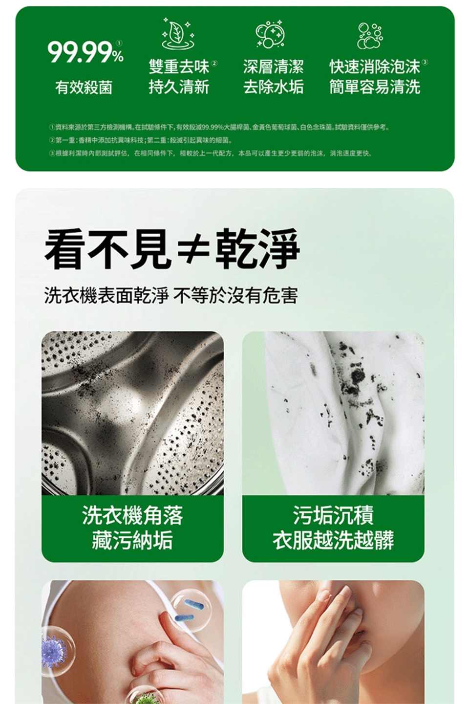 Lysol來舒洗衣機清潔消毒液-檸檬清新3入x 2組(共6罐) 洗衣槽清潔劑/防