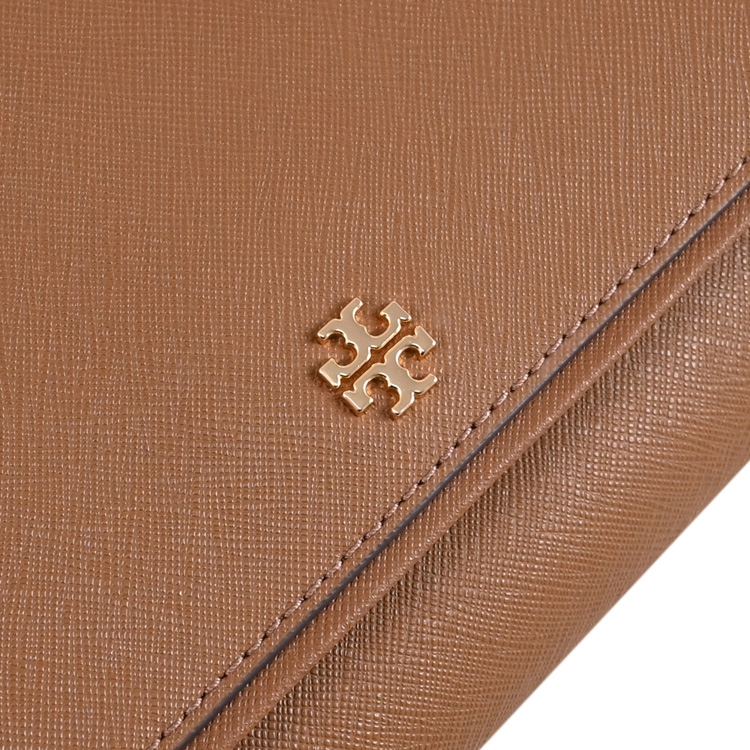TORY BURCH 136093 Emerson 防刮皮革翻蓋斜背WOC/晚宴包.咖|手提包/側背包|ETMall東森購物網