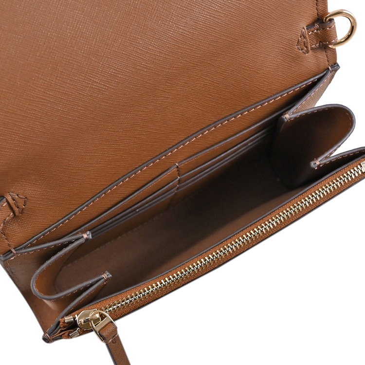 TORY BURCH 136093 Emerson 防刮皮革翻蓋斜背WOC/晚宴包.咖|手提包/側背包|ETMall東森購物網