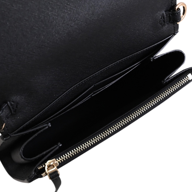 TORY BURCH 136093 Emerson 防刮皮革翻蓋斜背WOC/晚宴包.黑|手提包/側背包|ETMall東森購物網