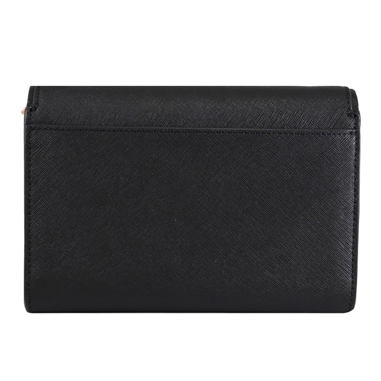 TORY BURCH 136093 Emerson 防刮皮革翻蓋斜背WOC/晚宴包.黑|手提包/側背包|ETMall東森購物網