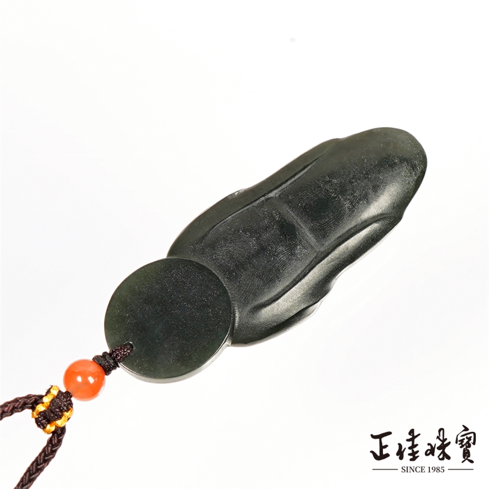 正佳珠寶】和田墨玉高品墨玉11.7g 彌勒大肚佛和田墨玉吊墜|其他造型